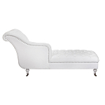 Кушетка белая с мягкой обивкой из велюра Michael Couch варинант исполнения - 2 | Loft Concept в Челябинске