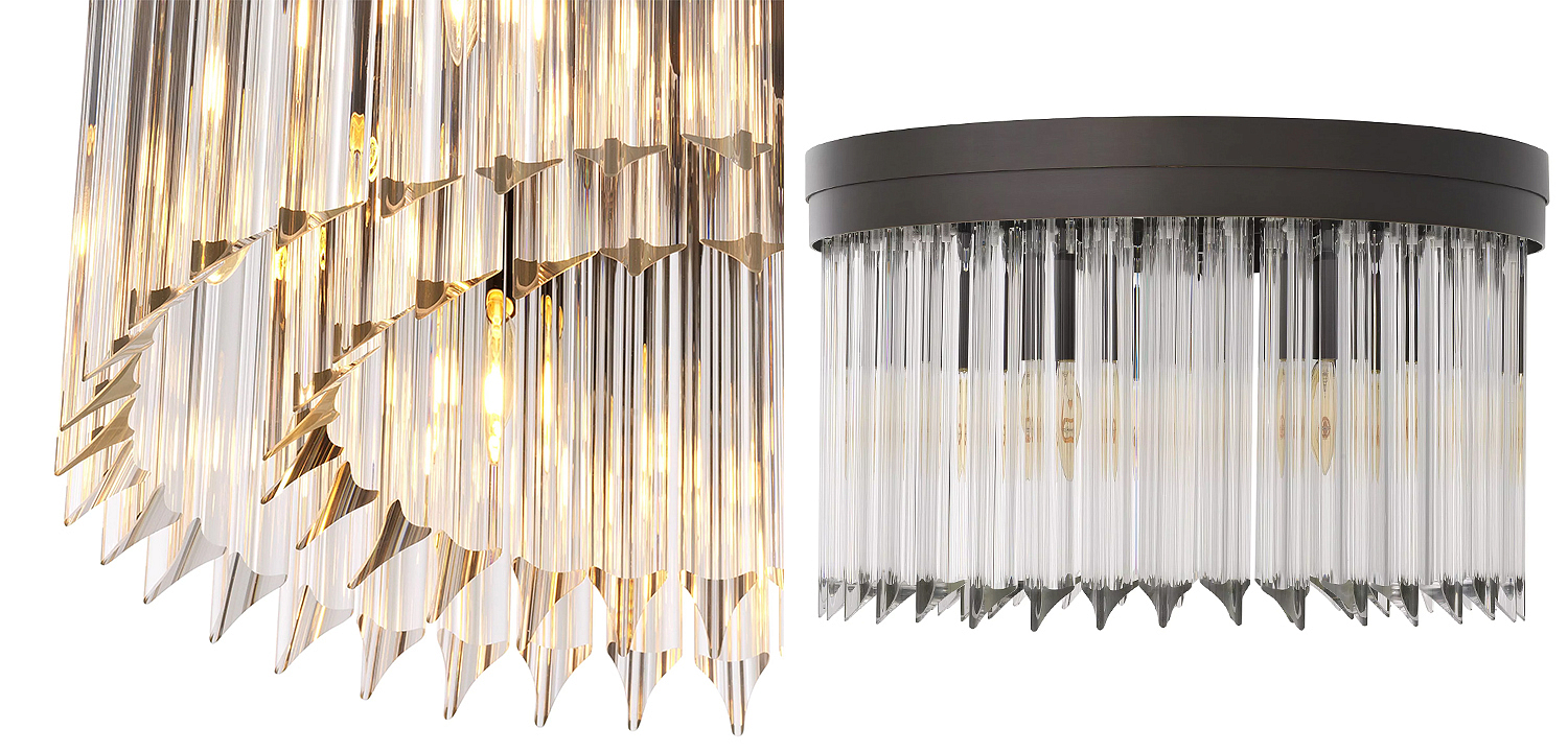 Потолочный светильник Eichholtz Ceiling Lamp Evina Bronze Потолочный светильник Eichholtz Ceiling Lamp Evina Bronze - Loft-Concept в Челябинске
