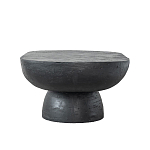 Столик кофейный черного цвета с овальной столешницей и круглым основанием Black Dalmen Table варинант исполнения - 6 | Loft Concept в Челябинске