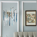 Бра с ветвистым каркасом из металла и подвесками из стекла Droplet Chandelier варинант исполнения - 2 | Loft Concept в Челябинске