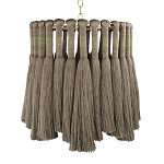 Подвесной светильник круглый плетеный с бахромой Braided Bundle of Ears варинант исполнения - 1 | Loft Concept в Челябинске