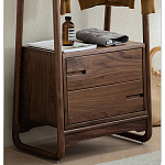 Вешалка деревянная с 2- мя ящиками Moon Walnut Furniture варинант исполнения - 7 | Loft Concept в Челябинске