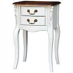 Прикроватная тумба в стиле прованс с 2-мя ящиками Paule Montmartre Provence Bedside Table варинант исполнения - 2 | Loft Concept в Челябинске