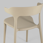 Бежевый стул из прочного PP-пластика JORIS варинант исполнения - 6 | Loft Concept в Челябинске