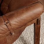 Двухместный диван Duncan винтажная коричневая кожа варинант исполнения - 6 | Loft Concept в Челябинске