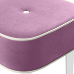 Квадратный мягкий пуф на белых ножках Winton Pouf Square варинант исполнения - 6 | Loft Concept в Челябинске