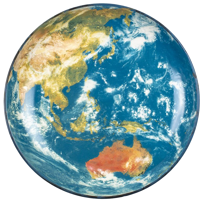 Блюдо Seletti Earth Asia Черный Синий Бежевый Блюдо Seletti Earth Asia Черный Синий Бежевый в Челябинске | Loft Concept
