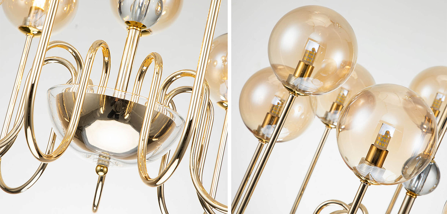 Люстра Sheiry Glass Ball Chandelier 9 Люстра Sheiry Glass Ball Chandelier 9 - Loft-Concept в Челябинске