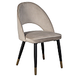 Стул велюровый серо-бежевый Schelde Gray Beige варинант исполнения - 2 | Loft Concept в Челябинске