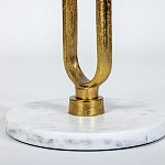 Кофейный столик с белой мраморной столешницей Clipper варинант исполнения - 3 | Loft Concept в Челябинске