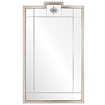 Зеркало в  серебряной раме с узорчатым геометрическим орнаментом Repulse варинант исполнения - 1 | Loft Concept в Челябинске