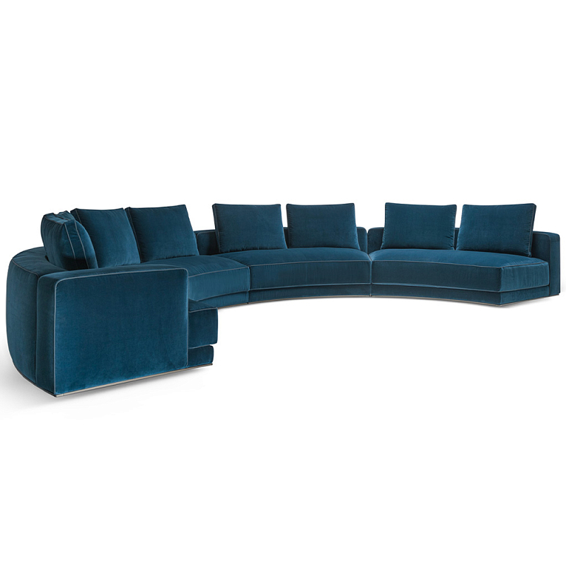 Дизайнерский модульный диван AUGUSTO Sofa Синий Дизайнерский модульный диван AUGUSTO Sofa Синий в Челябинске | Loft Concept