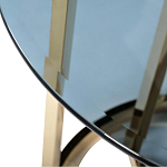 Столик журнальный золотой с темным стеклом Tastiness варинант исполнения - 1 | Loft Concept в Челябинске