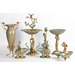 Фарфоровая чаша Фонтан птиц Verena варинант исполнения - 2 | Loft Concept в Челябинске