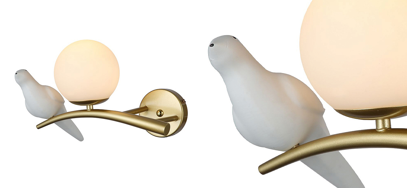 Бра с белой птицей Provence Bird Бра с белой птицей Provence Bird - Loft-Concept в Челябинске