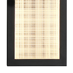 Светодиодное прямоугольное бра из металла черного цвета Lattice Lux варинант исполнения - 8 | Loft Concept в Челябинске