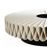 Дизайнерский журнальный стол круглый с фактурной столешницей Ifike варинант исполнения - 2 | Loft Concept в Челябинске