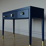 Дизайнерский Письменный стол Elsa Dreams Blue с тремя ящиками варинант исполнения - 2 | Loft Concept в Челябинске