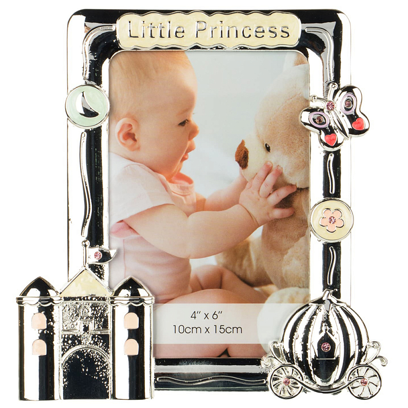 Фоторамка детская Childhood Corner Little Princess Серебряный Фоторамка детская Childhood Corner Little Princess Серебряный в Челябинске | Loft Concept