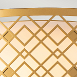 Потолочный светильник золотого цвета с каркасом в виде геометрических ромбов Elstead Lighting варинант исполнения - 5 | Loft Concept в Челябинске