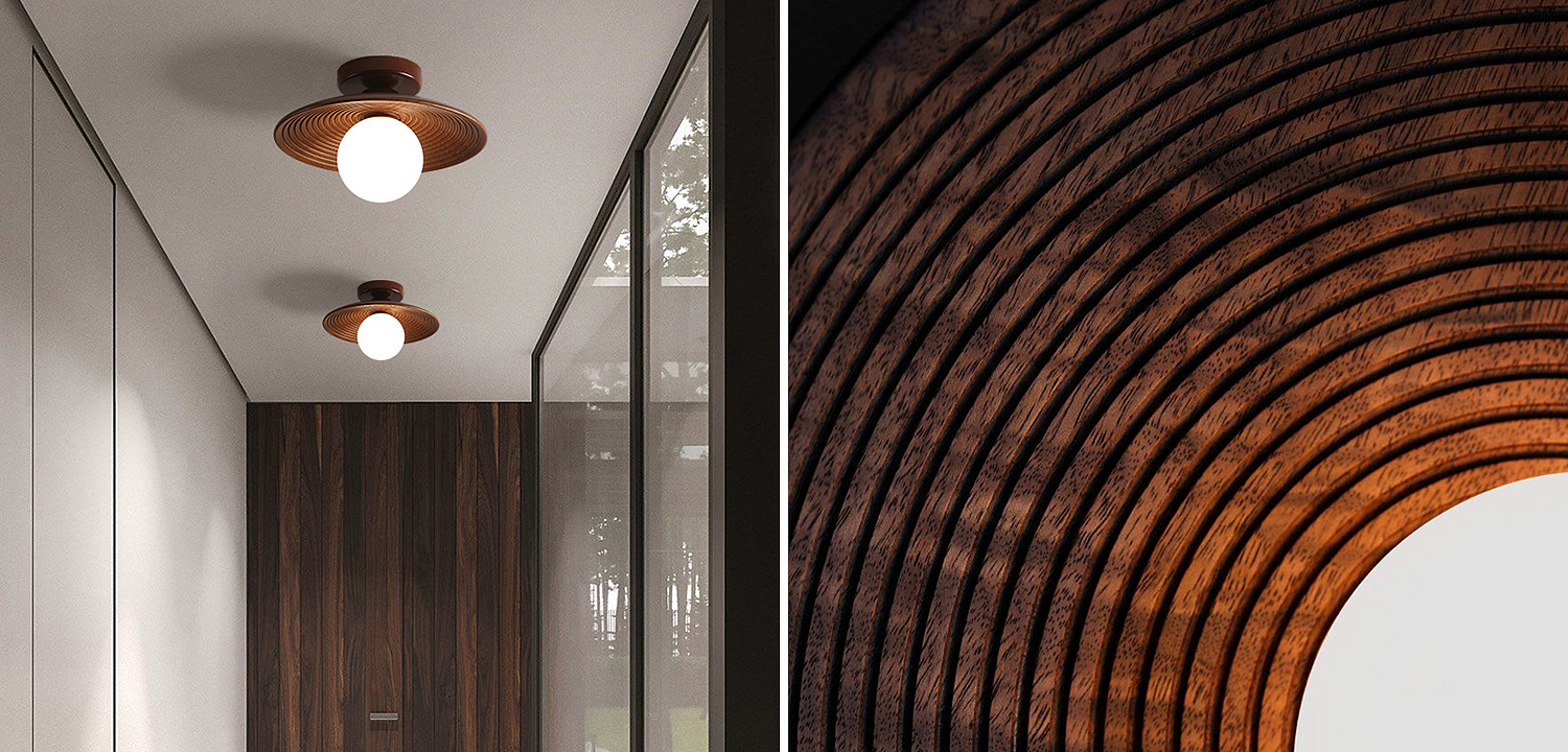 Потолочный светильник Ogata Wooden Light Потолочный светильник Ogata Wooden Light - Loft-Concept в Челябинске