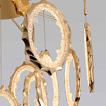 Потолочный светильник светодиодный с золотистым каркасом Ring of Fire варинант исполнения - 3 | Loft Concept в Челябинске