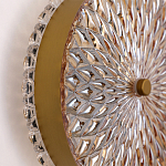 Бра с плафоном из рельефного стекла Peony Glass Bronze  варинант исполнения - 3 | Loft Concept в Челябинске