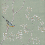 Обои ручная роспись Badminton Mercury Grey варинант исполнения - 1 | Loft Concept в Челябинске