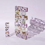 Подставка для телефона из эпоксидной смолы с цветами розовая Epoxy Flowers Phone Stand Pink варинант исполнения - 4 | Loft Concept в Челябинске