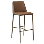 Стул барный с терракотовой обивкой из экокожи Spectacular High Chair варинант исполнения - 1 | Loft Concept в Челябинске