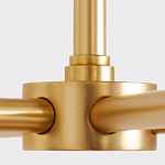 Люстра золотая с белыми тканевыми абажурами Coolness варинант исполнения - 3 | Loft Concept в Челябинске