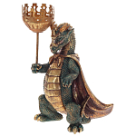 Подсвечник в виде дракона Dragon candlestick Green Gold Brown L or R варинант исполнения - 3 | Loft Concept в Челябинске