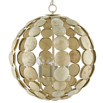 Люстра в форме шара с декором из круглых декоративных элементов Texture Discs варинант исполнения - 2 | Loft Concept в Челябинске