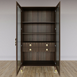 Дизайнерский шкаф витрина Elsa Dreams Walnut с 4-мя ящиками варинант исполнения - 6 | Loft Concept в Челябинске