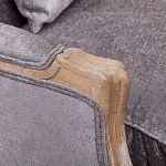 Кресло Ava Classical Armchair brown and grey velour варинант исполнения - 4 | Loft Concept в Челябинске