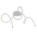 Люстра белого цвета с тремя изогнутыми светодиоидными плафонами Luke Lampco Tracer Lamp варинант исполнения - 1 | Loft Concept в Челябинске