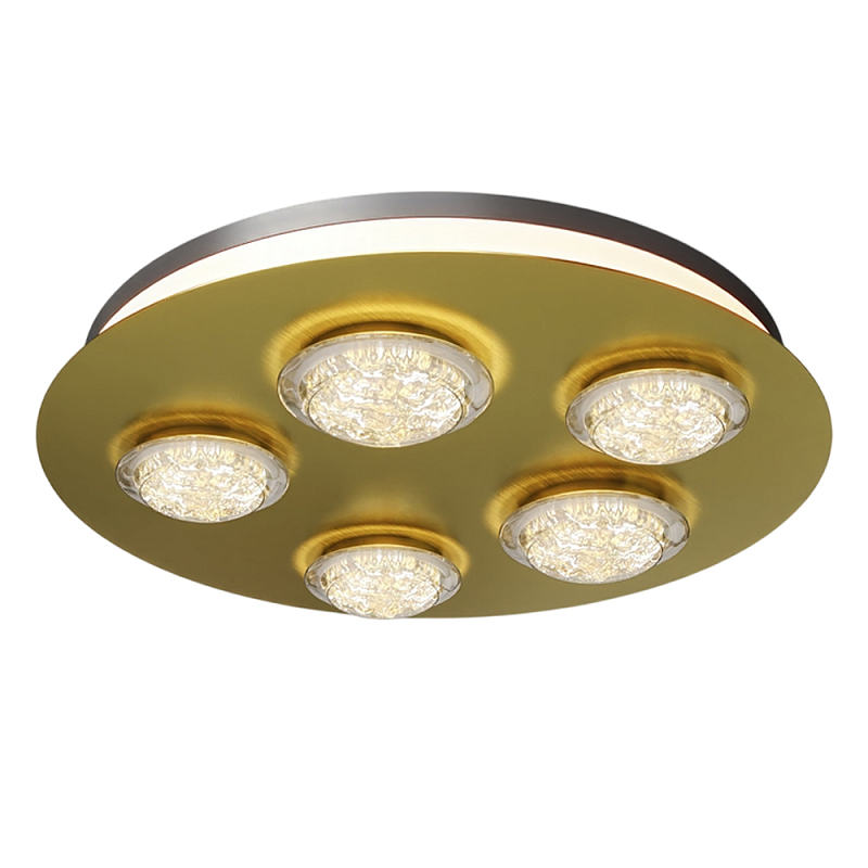 Потолочный светильник Pharao 3000К 56Вт Латунь Черный в Челябинске | Loft Concept 