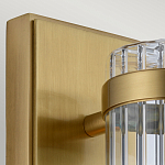 Бра вертикальное с рифленым стеклянным плафоном и прямоугольным основанием Quintiesse варинант исполнения - 2 | Loft Concept в Челябинске