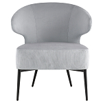 Современное мягкое кресло на металлических ножках Rakush Grey варинант исполнения - 2 | Loft Concept в Челябинске