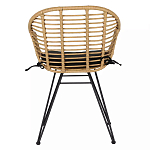Стул с ротанговым плетением Wicker Half Chair с подлокотниками варинант исполнения - 2 | Loft Concept в Челябинске