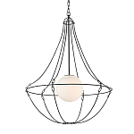 Подвесной светильник из тонких прутьев в форме колокола Forged Thin Rods варинант исполнения - 3 | Loft Concept в Челябинске