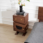 Тумбочка прикроватная с ящиком и дверцей Робот Robot Desk варинант исполнения - 3 | Loft Concept в Челябинске