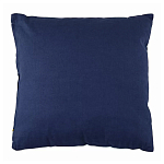 Подушка декоративная хлопковая синего цвета с абстрактным принтом Elysian Flow Azure варинант исполнения - 2 | Loft Concept в Челябинске