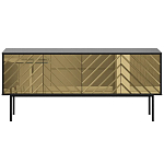 Длинная тумба с зеркальным декором Serena варинант исполнения - 10 | Loft Concept в Челябинске