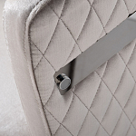 Стул серый велюровый со стеганной спинкой Focus on Convenience варинант исполнения - 2 | Loft Concept в Челябинске