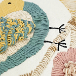 Чехол на подушку с кисточками и вышивкой птиц Ethnic mix Birds Rect варинант исполнения - 3 | Loft Concept в Челябинске