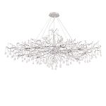 Люстра круглая подвесная с декором в виде ветвей и прозрачных подвесок из стекла в форме капель Droplet Chandelier варинант исполнения - 2 | Loft Concept в Челябинске