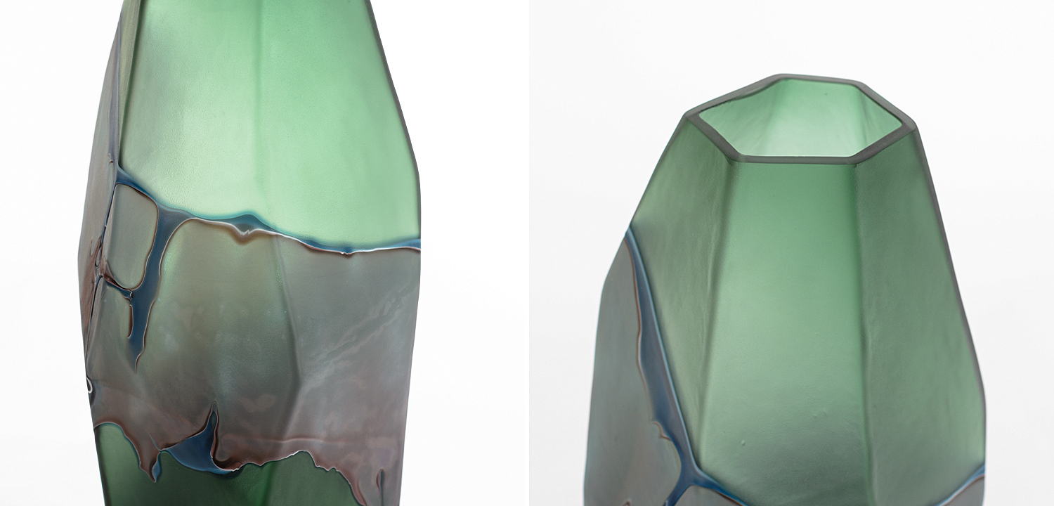 Ваза Polygonal Vase green Ваза Polygonal Vase green - Loft-Concept в Челябинске