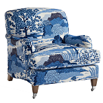 Кресло Trumann Club Chair Blue Landscape синий пейзаж варинант исполнения - 1 | Loft Concept в Челябинске