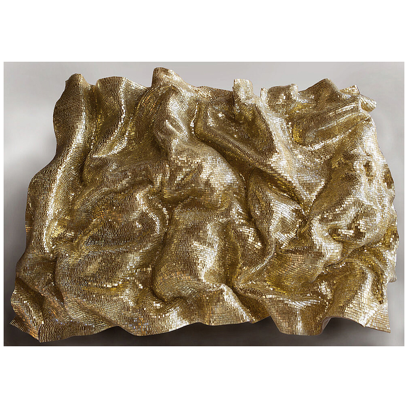 Панно «Golden Flow» Золотой в Челябинске | Loft Concept 